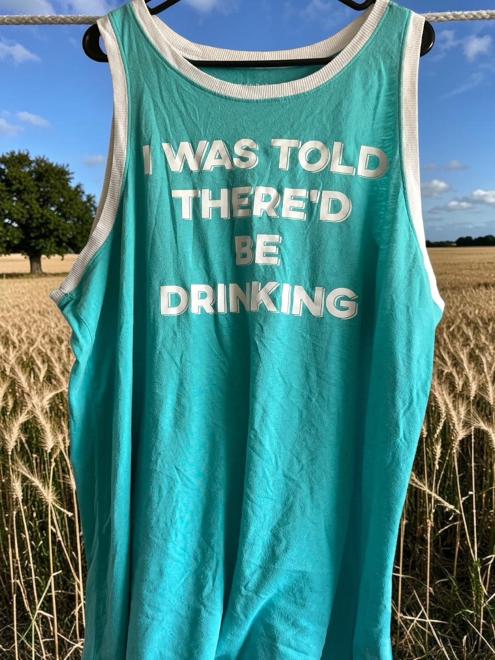 torrid Turquoise Graphic Tank with White Script